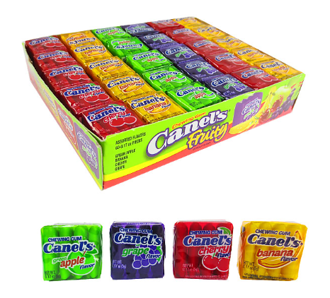 (S1-06) Mexican - Canels Gum 4 Pastillas - Fruit 0.17oz x 60 units