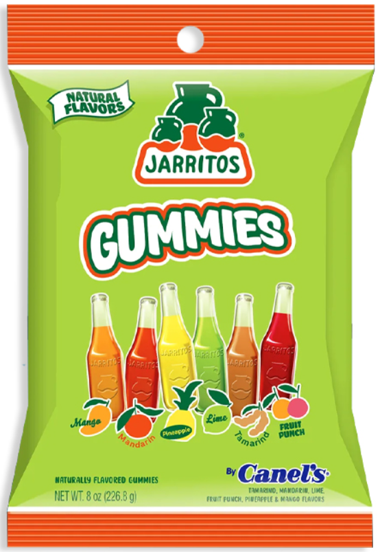 (S7-05) CANELS JARRITOS GUMMIES - ORIGINAL PEG BAG 8oz (226.6g) x 12 Units