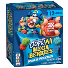 Capn Crunchs Oops! All Mega Berries Snack , 0.52 oz x 12 Pouches x 1 unit