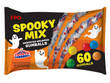 (S8-07) Halloween - Single Carousel Spooky Mix (60 gumballs) -13.27oz (374g) x 1 Bag