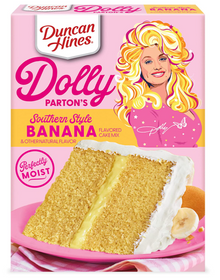 SINGLE - Duncan Hines - Dolly Parton - Southern Style Cake Mix - Banana 15.25oz (432g) x 1 unit