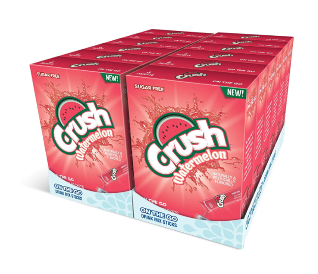 (S5-01) US - Drink Mix - CASE - On the Go - Watermelon Crush Sugar Free (6 pockets) x 12 Boxes