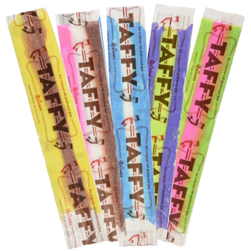 CASE McCraw Giant Taffy - Rainbow 144 UNITS (6X24 units)
