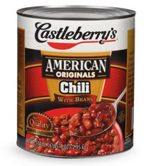 (S1-02) Castleberrys Chili with Beans 104 oz (2.95kg) x 1 Can