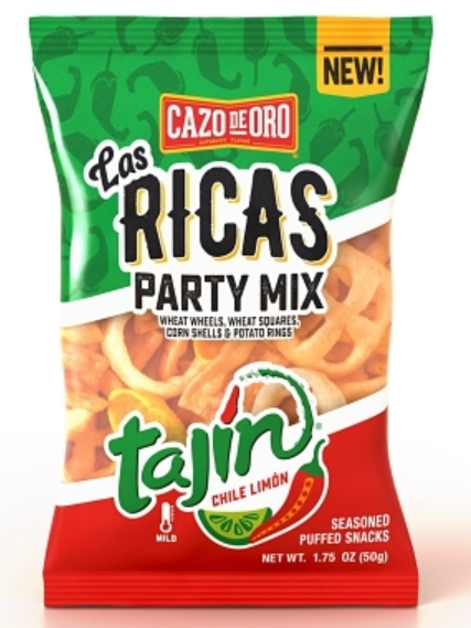 Single - 1 Unit x Cazo De Oro - Las Ricas Tajin Party Mix 1.75 oz (50g)