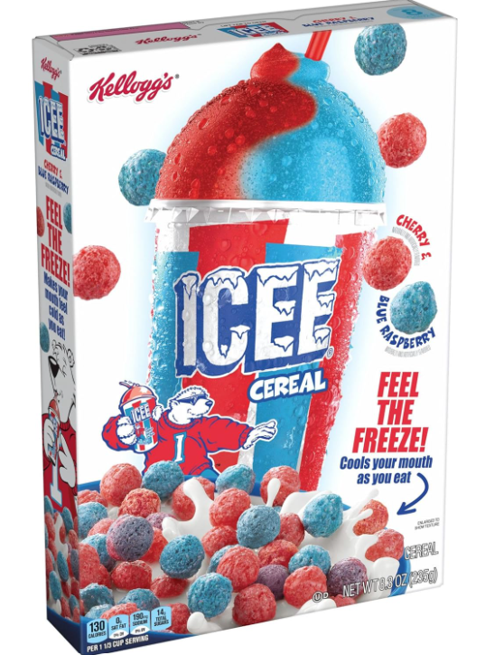 (S6-05) Cereal - ICEE Mixed Berry 8.3oz ( 235g) x 1 Box (Boxes with minor damage due to shipping)