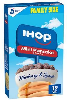Cereal - IHOP Mini Pancake - Blueberry & Syrup Flavour 19oz x 1 Unit