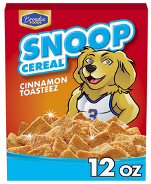 (S6-05) Cereal - SNOOP CEREAL - Cinnamon Toasteez 12oz (340g) x 1 unit (Cereal Boxes with minor damage due to shipping)