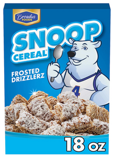 (S6-05) Cereal - SNOOP CEREAL - Frosted Drizzlerz 18oz (510g) x 1 unit (Cereal Boxes with minor damage due to shipping)