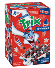 Cereal - Trix Fireworks Limited Edition 32.75oz (928g) x 1 Unit (Boxes with minor damage due to shipping)