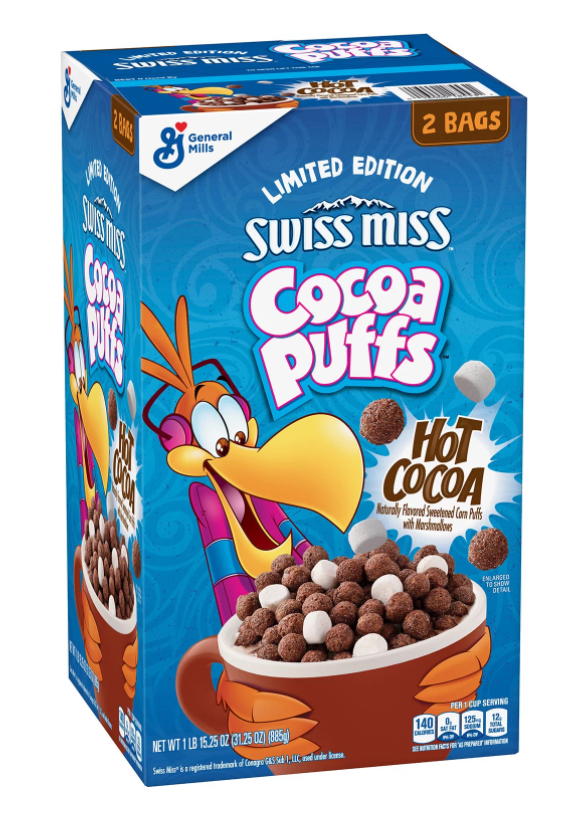 Cereal - Cocoa Puffs - Swiss Miss 2 Bags (31.25oz 885g) x 1 Unit
