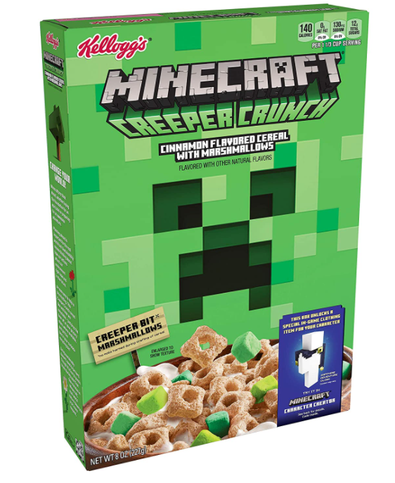 Cereal - Minecraft (8 oz 227g) x 1 Box (Boxes with minor damage due to shipping)