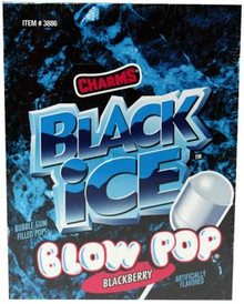 (S1-01) Us - Charms Blow Pop Black Ice 0.65oz (18 G) x 48 Units