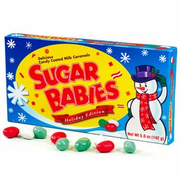XMAS Charms Christmas Sugar Babies Caramel Crunch 4oz X 12 UNITS