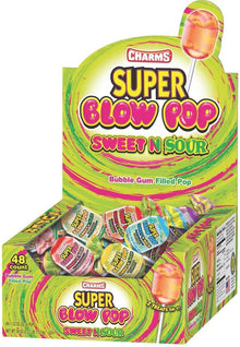 Charms Super Blow Pop Sweet & Sour x 48 units