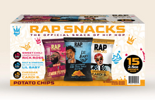 Chips - CASE - Rap Snacks Variety Pack (Rick Ross, Lil Baby, Cardi B.) 2.5oz (70g) x 15 units (Limited 6 Cases Per Customer)