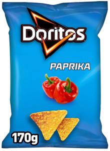 France Chips - Doritos - Paprika 170g x  10 units (chips bags may be deflated during shipping)