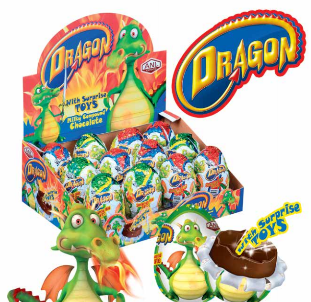 Europ Choco Eggs - Dragon x 24