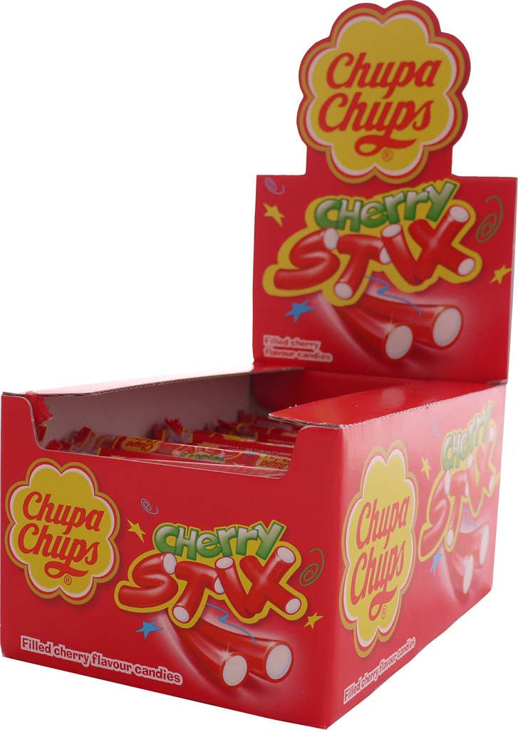 UK Chupa Chup 10p Cherry Stix x 150 units
