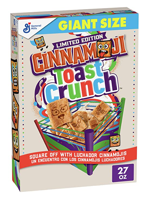 Cereal - Cinnamon Toast Crunch - Cinnamoji - Giant Size 27oz (765g) x 1 unit (Boxes with minor damage due to shipping)