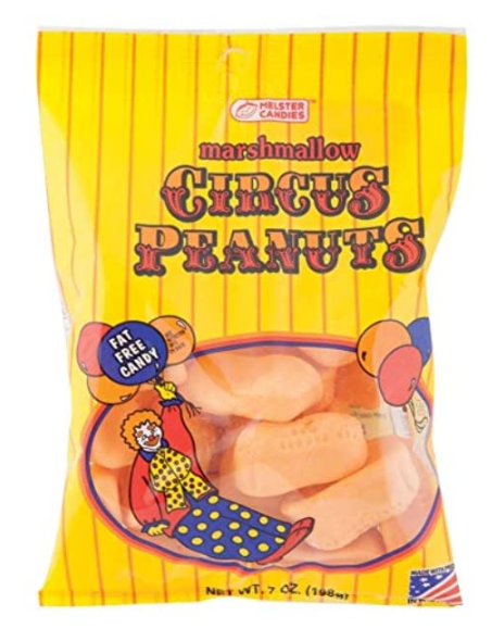 (S7-05)  US - 12 UNITS x Circus Peanuts Candy 6oz (170g) - Peg