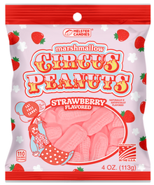 (S6-05) US - Circus Peanuts Strawberry Peg Bag 4oz (113g) x 10 Units