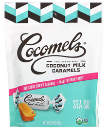 (S6-12) Cocomels - Organic Coconut Cream Caramels - Sea Salt 3.5oz (99g) x 6 Units