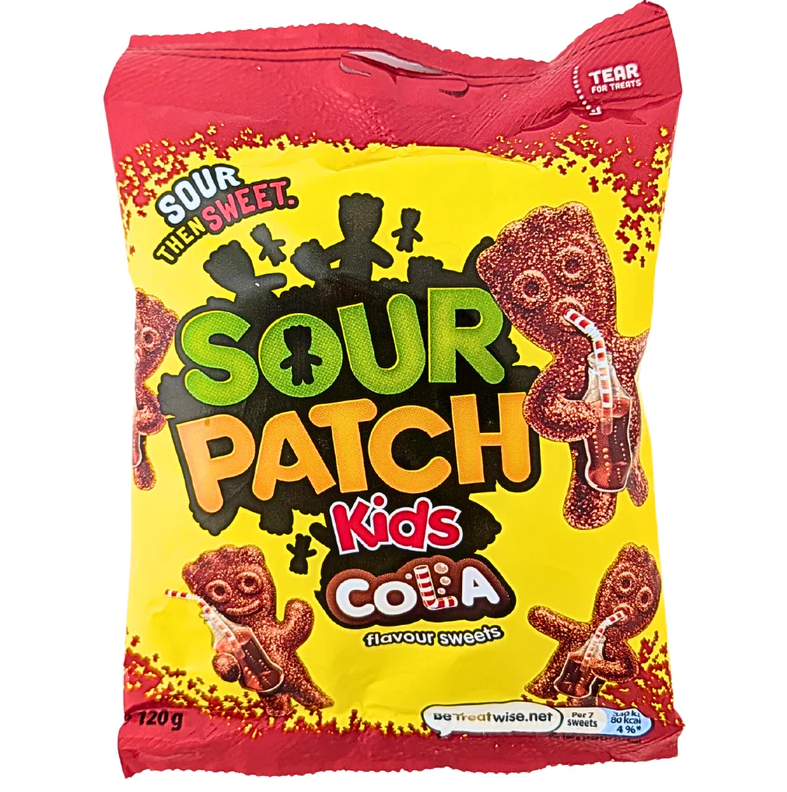 (S7-01) UK - Sour Patch Kids - Cola Share Bag 120g x 10 units