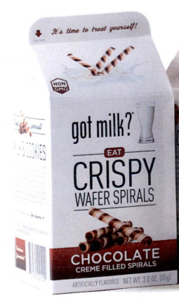 Got Milk? Crispy Wafer Spirals Chocolate 3oz x 20 units
