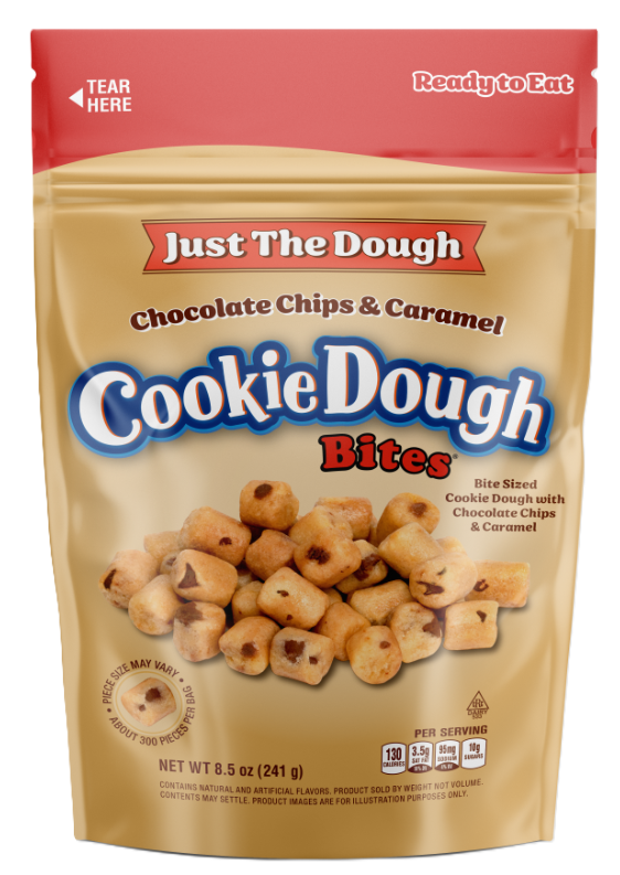 (S6-10) Cookie Dough Bites - Chocolate Chip & Caramel - SUB Bag 8.5 oz (241g) x 10 units