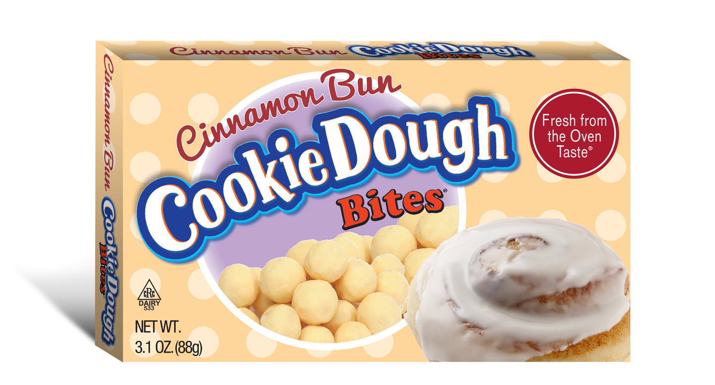 3 Units x Bundle - Theater Box Cookie Dough Cinnamon Bun Bites 3.1 oz