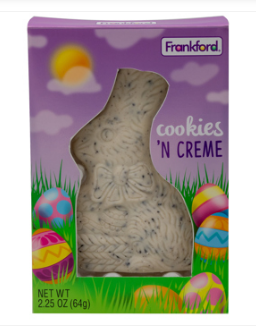 Easter - Frankford Cookies & Creme Rabbit 2.25oz (64g) x 18 Units