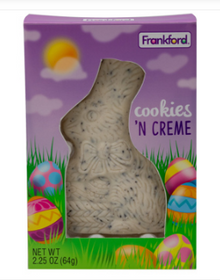 Easter - Frankford Cookies & Creme Rabbit 2.25oz (64g) x 18 Units