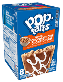Cool - Pop Tarts - Chocolate Chip Cookie Dough (8 Toasters) 13.5oz (384g) x 1 Box (Boxes with minor damage due to shipping) - SugarMarket.ca