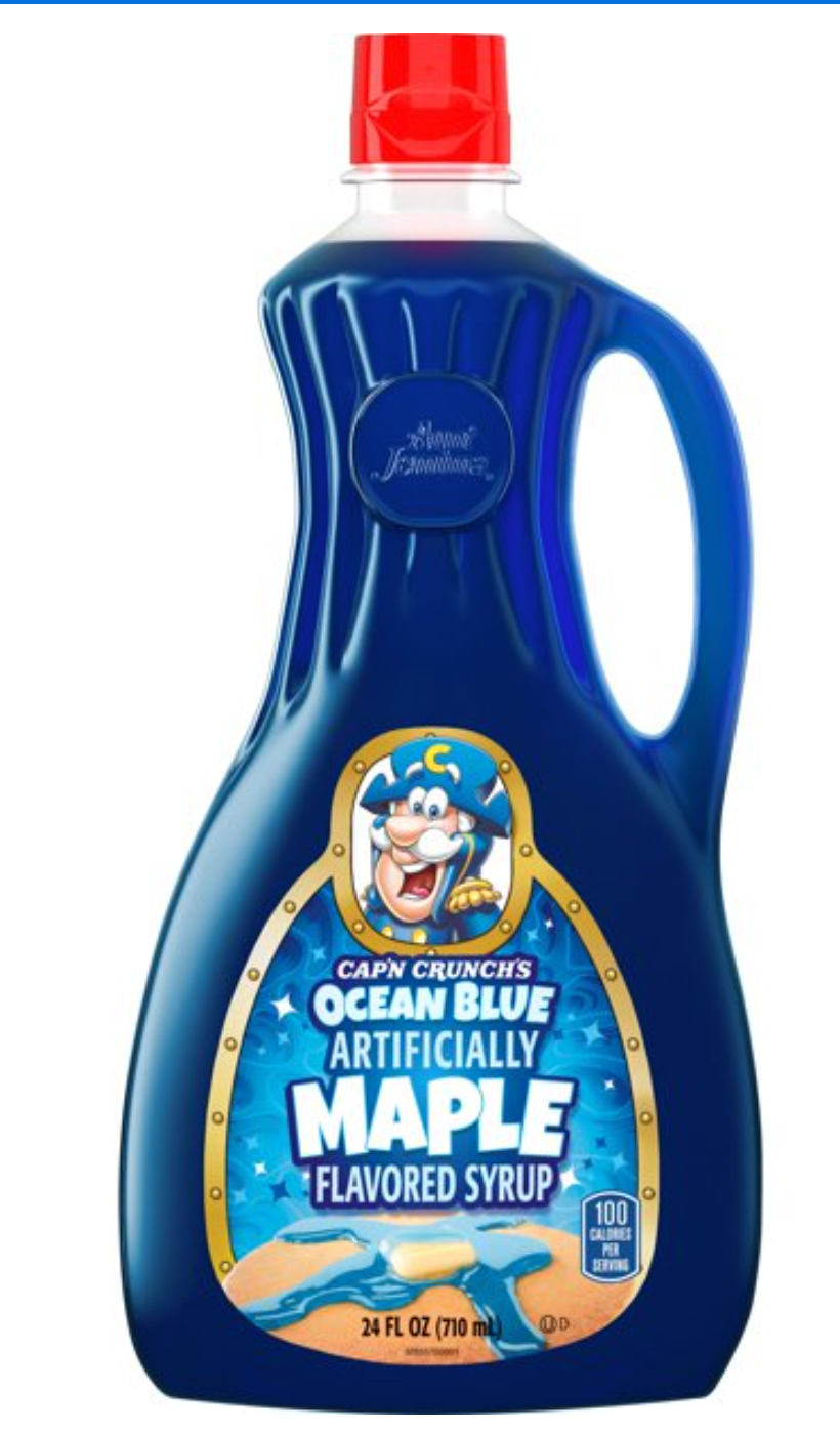 COOL - CASE - Cap'n Crunch Ocean Blue Maple Flavored Syrup 710ml x 6 unit