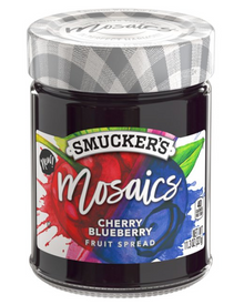 Cool - Single - Smucker - Mosaics Cherry Blueberry Fruit Spread, 11.3-Ounce (321g) x 1 unit