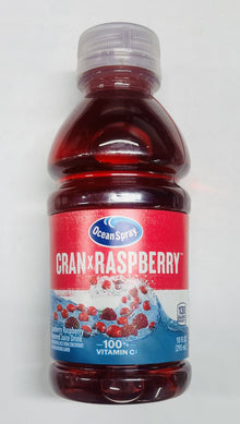 (S5-03) US - Beverage - Ocean Spray - Cran x Raspberry 10 fl oz (295ml) x 18 units (Buyer is responsible if drinks may leak during shipping and weather)