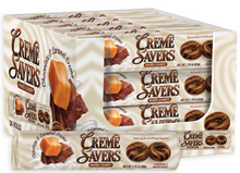 (S1-06) Box - Creme Savers -  CHOCOLATE & CARAMEL - ROLLS 1.76oz (50g) x 24 units