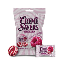 (S6-08) Box -  Creme Savers - Raspberries & Creme Peg BAG 3oz (85g) x 12 units