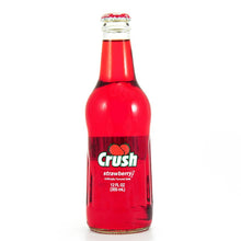 Beverage Crush - Strawberry - Retro Glass Bottle 355 ml x 24 (*Freight Extra*) (Only shipped by Pallet, min $1500 entire order) (Buyer is responsible if drinks may leak during shipping and weather)