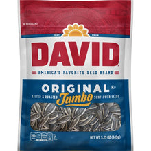 (S6-04) US - David Jumbo Sunflower Seeds - ORIGINAL (Salted & Roasted) 5.25 oz 12 units