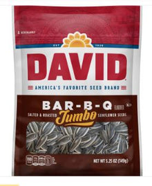 (S6-04) US - David Jumbo Sunflower Seeds - BBQ 5.25 oz (149g) x 12 units