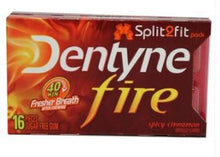 (S1-06) Dentyne Fire Split 2 Fit Spicy Cinnamon 16pc x 9 packs