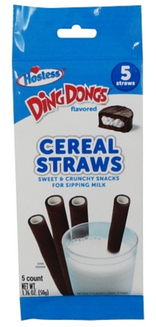 (S6-09) Greece - Ding Dongs - Cereal Straws 5ct. Peg Bag - 1.76oz(50g) x 13 Units