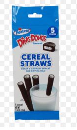 (S6-09) Greece - Ding Dongs - Cereal Straws 5ct. Peg Bag - 1.76oz(50g) x 13 Units