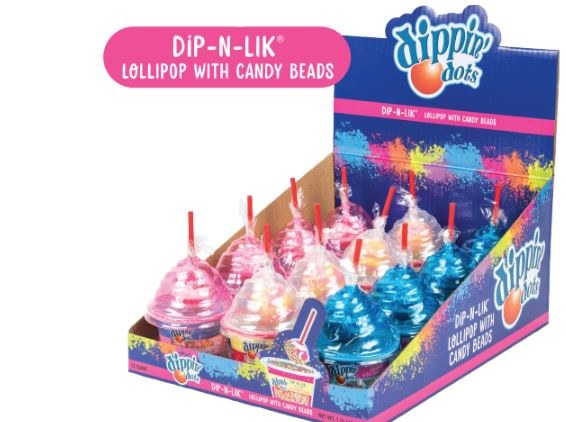 (S1-07) US - KOKO DIPPIN DOTS - Dip n Lik  1.34OZ X 12 UNITS
