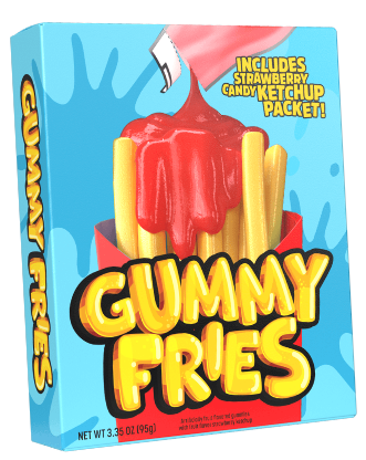 (S2-03) CHINA - DOVELI - Gummy Fries with Ketchup Strawberry flavour 3.35oz (95g) X 12 units