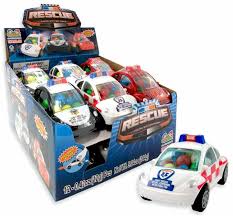 (S1-02) Box - CHINA - Kidsmania Rescue Candy Filled Cars x 12 units