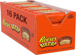(S2-08) Box - US - Hershey Reese Peanut Butter Big Cup - King Size 2.8 oz (79.37g) x 16 units