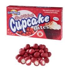 (S2-08) Box - Us - Theater Box Cookie Dough Red Velvet Cupcake Bites 3.1 oz (87.88g) x (x12 units)